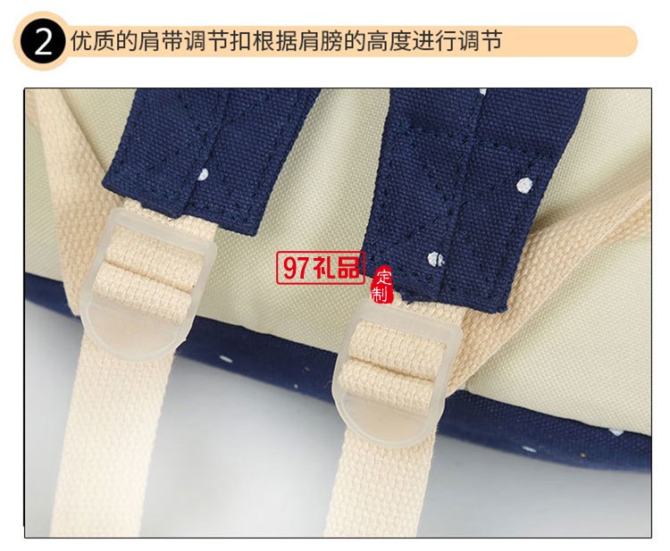 文藝范雙肩帆布背包_校園禮品可愛(ài)學(xué)生書包_可印制logo
