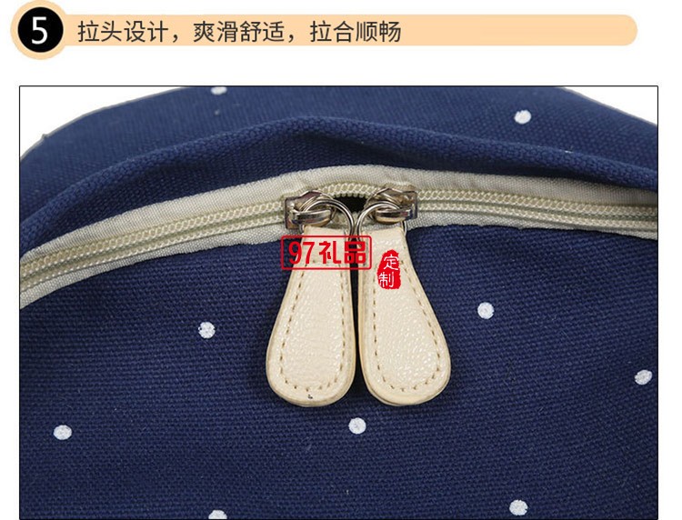文藝范雙肩帆布背包_校園禮品可愛(ài)學(xué)生書包_可印制logo