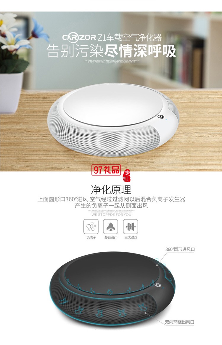 中國(guó)郵政儲(chǔ)蓄銀行定制車(chē)載凈化器