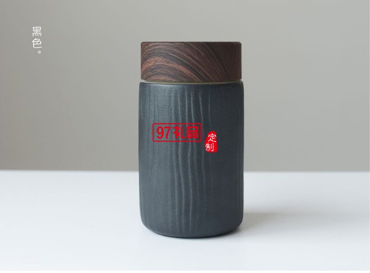 小皿隨手杯陶瓷保溫辦公汽車(chē)帶蓋旅行便攜水杯禮品杯子定制