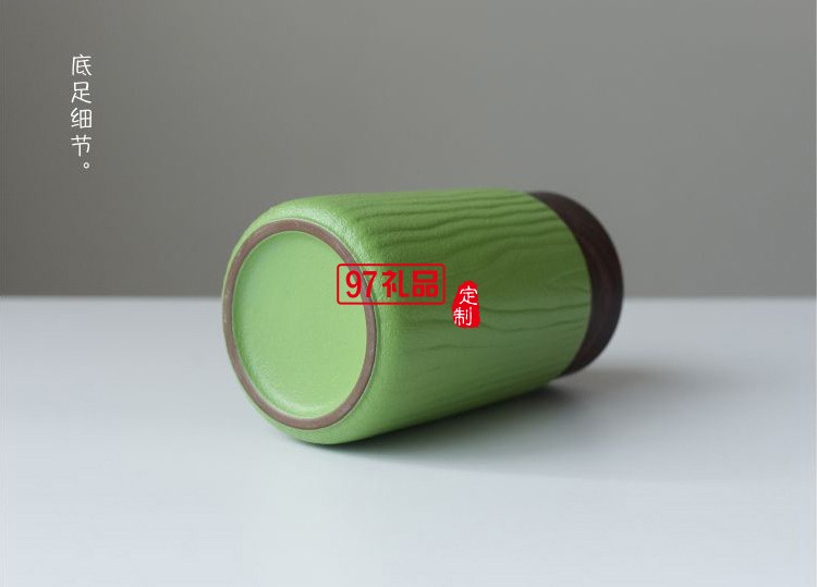 小皿隨手杯陶瓷保溫辦公汽車(chē)帶蓋旅行便攜水杯禮品杯子定制