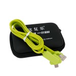 旋轉數(shù)據(jù)線 多功能充電線 iphone三合一手機數(shù)據(jù)線 齊魯制藥定制案