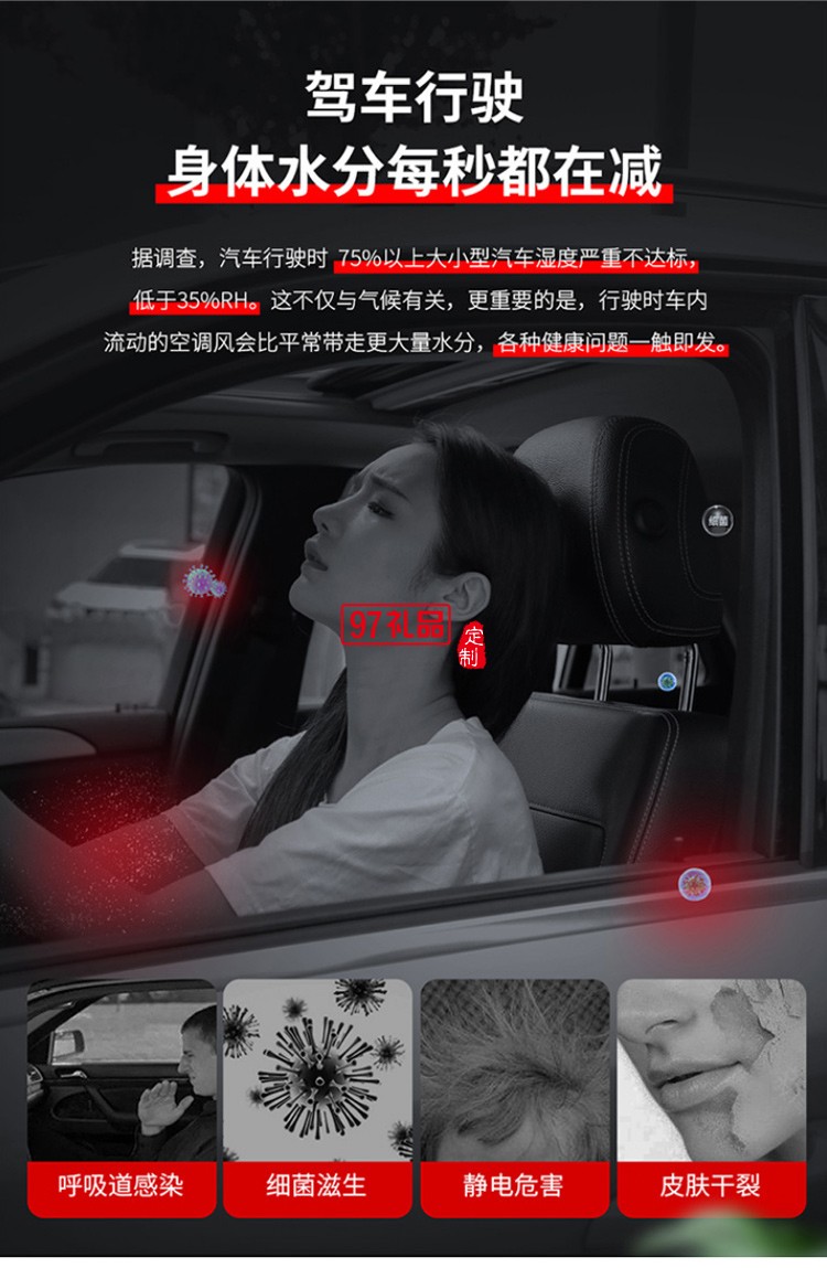 車(chē)載加濕器空氣霧化器