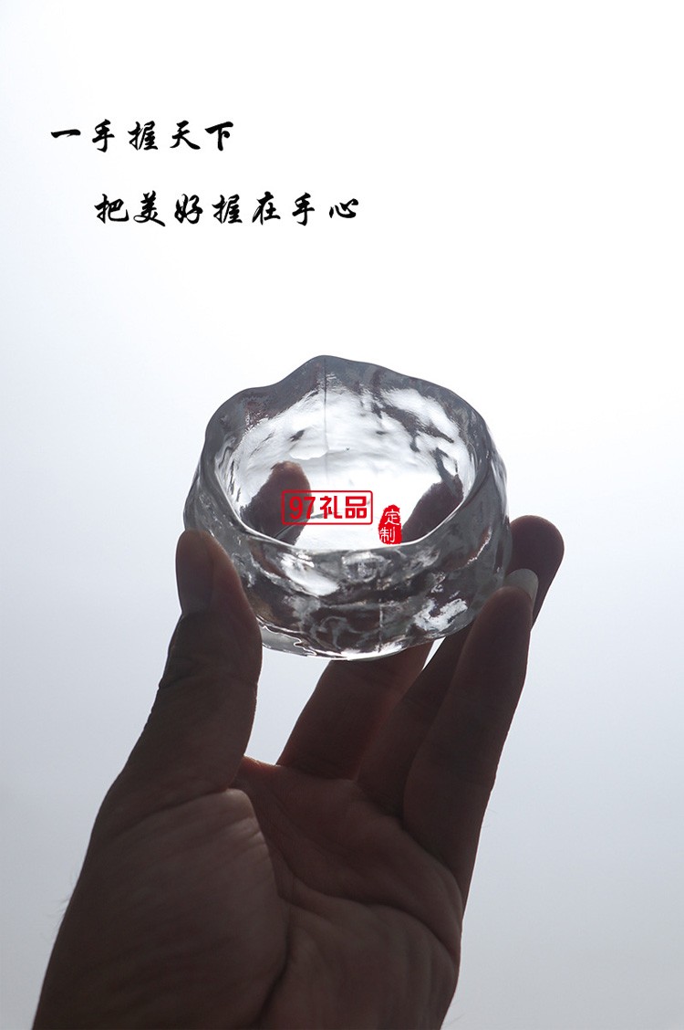 琉璃品茗杯單杯日式迷你個(gè)人小茶杯加厚玻璃上神杯