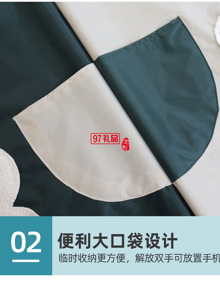 圍裙家用廚房卡通可愛(ài)高級(jí)做飯餐飲店男圍腰工作服女定制公司廣告禮品
