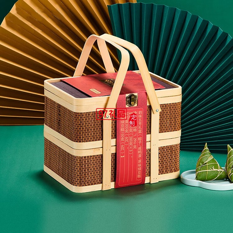 五芳齋端午節(jié)肉蛋黃粽嘉興特產韻味五芳粽子禮品盒裝