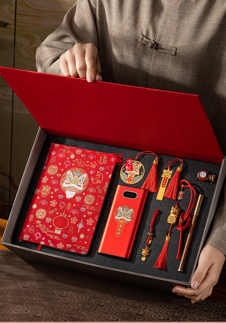 醒獅創(chuàng)意商務(wù)禮品套裝中國風(fēng)實(shí)用公司年會活動紀(jì)念伴手國潮禮物