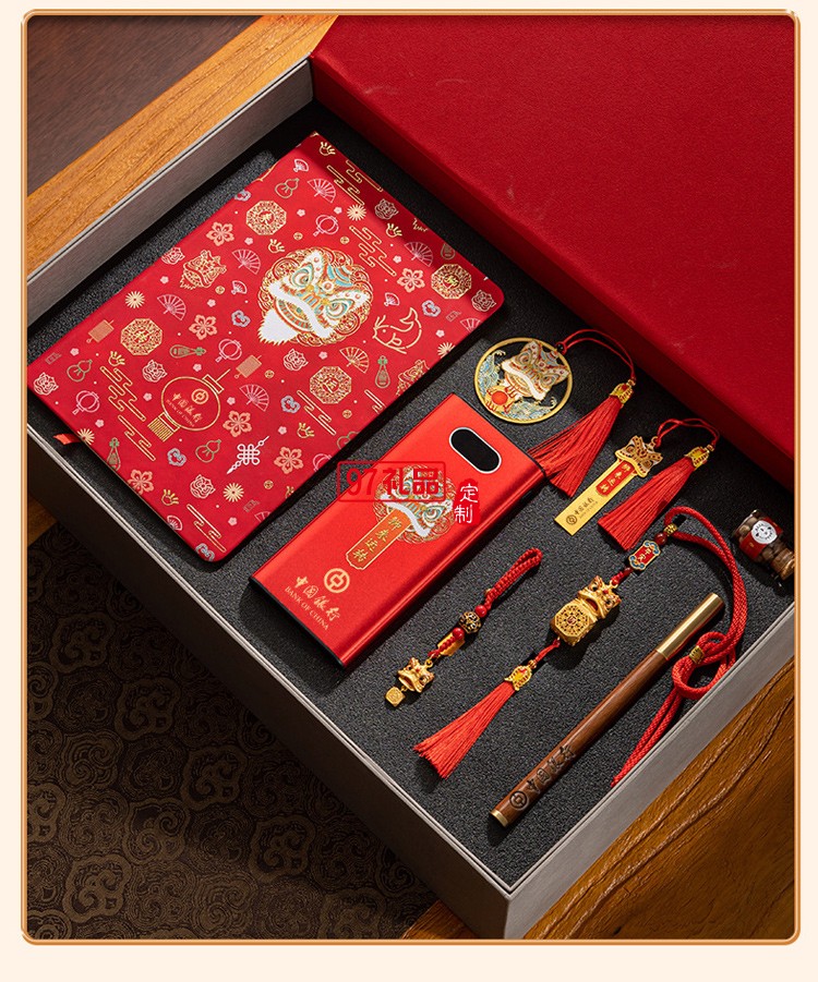 醒獅創(chuàng)意商務(wù)禮品套裝中國風(fēng)實(shí)用公司年會活動紀(jì)念伴手國潮禮物