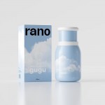 樂(lè)序rano高顏值陶瓷內(nèi)膽便捷水杯咖啡保冷杯隨行云朵杯 
