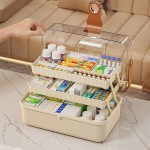 多層家用藥箱手提醫(yī)藥箱藥品收納盒
